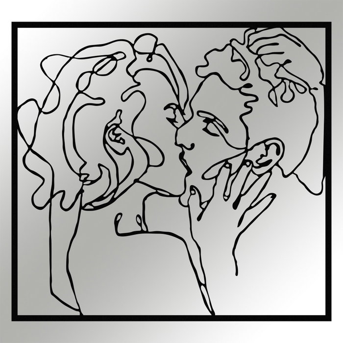 Wallity Kiss Me 1 Escultura de pared decorativa de metal negra Wallity Kiss Me 1 Escultura de pared decorativa de metal negra